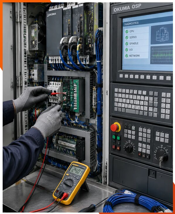 Ремонт систем ЧПУ Okuma OSP в Шелехове